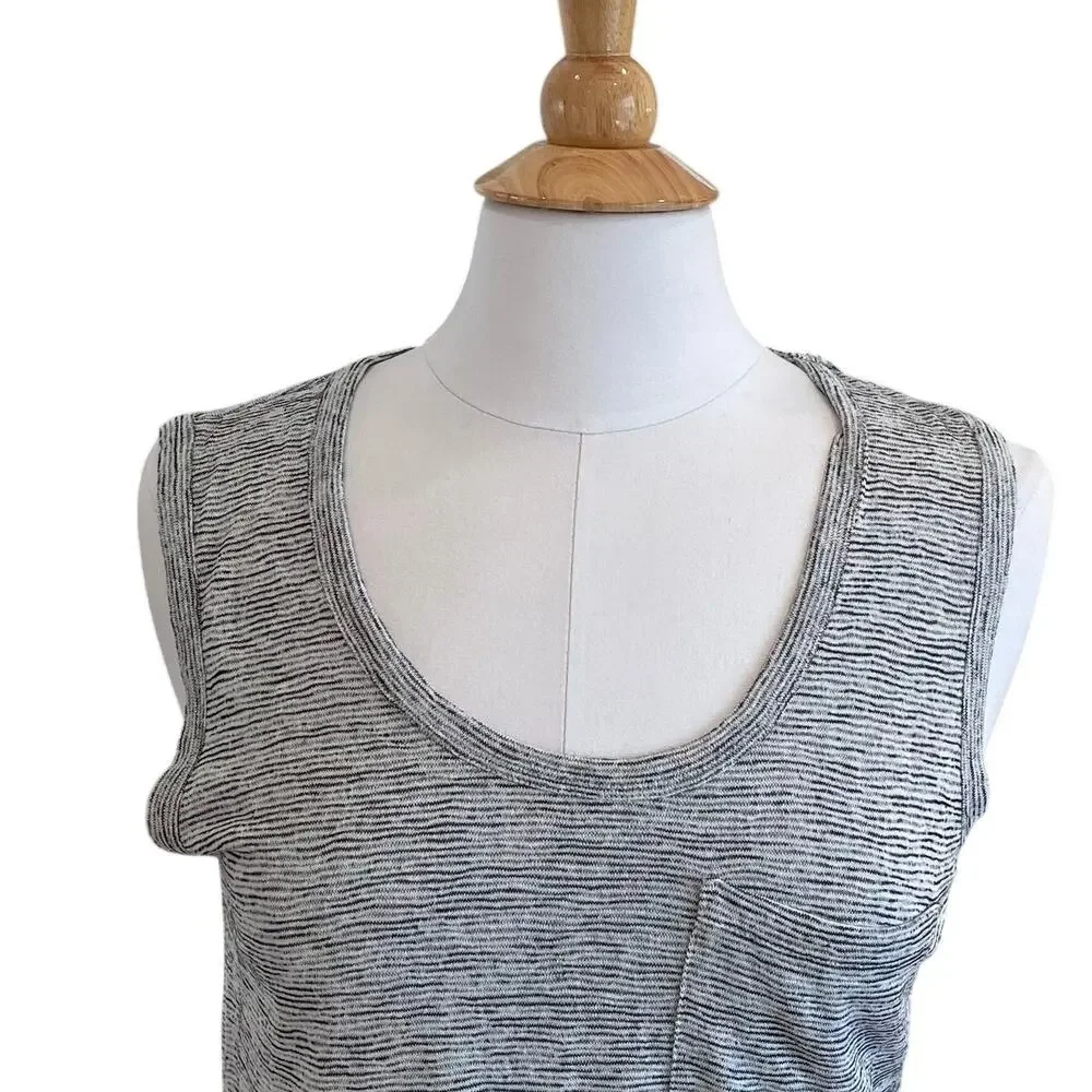 J. Crew Sleeveless Gray T-Shirt Dress / Beach Cover-Up, Minimalist, Size S